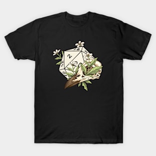 Dice and Skull Flowers T-Shirt